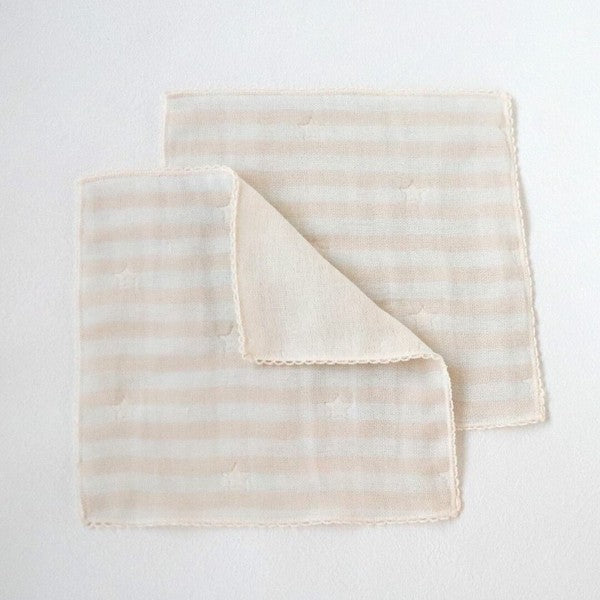 Senshu Nanbuori [éclat bébé] 4-ply gauze mini handkerchief