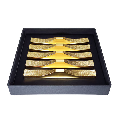 ITADAKI Mt. Fuji Cutlery Rest, Set of 5 / Stainless Steel (Gold Plated)