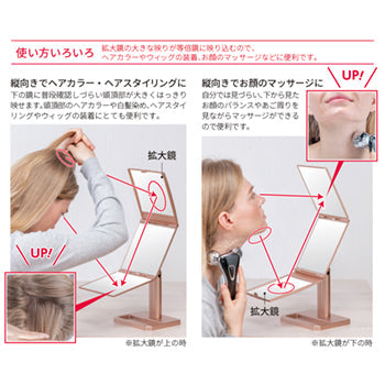 HORIUCHI MIRROR Napure® Styling Stand Mirror