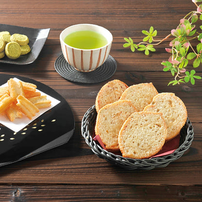 Ginza Rusk Japanese Snacks Gift Set (Ginza Rusk, Karinto, Matcha Cookies) [Direct from Japan]